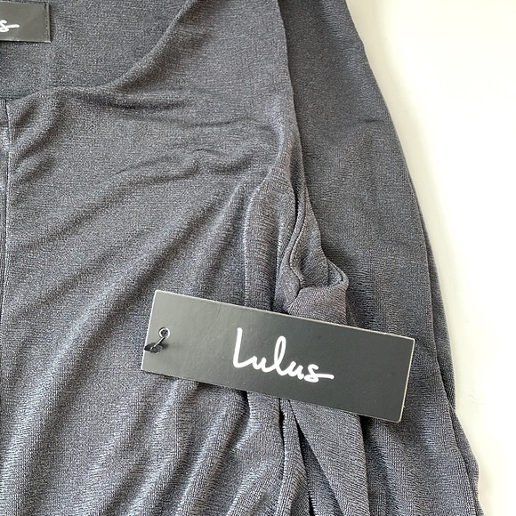 NWT Lulu’s More Than a Dream Charcoal Gray Sleeveless Bodycon Dress, Size Small - Picture 10 of 12